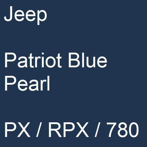 Jeep, Patriot Blue Pearl, PX / RPX / 780.